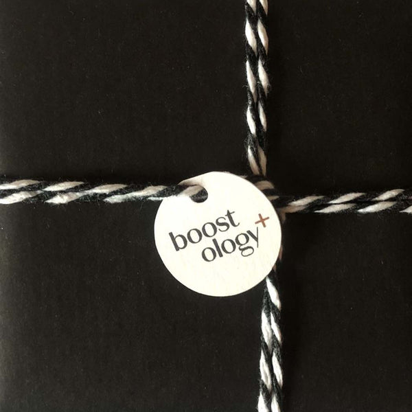 A close up of the string and gift tag used for our wrapping service 